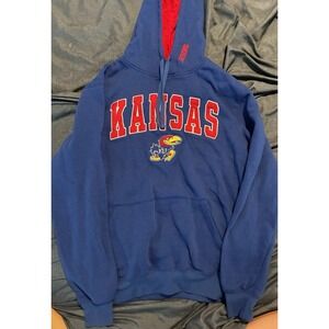 Kansas Jayhawks Colsseum Blue Pullover Small Hoodie 0213